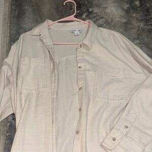 Cream Button-Up Shirt